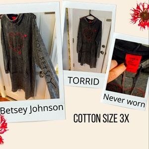 Torrid Betsey Johnson sweatshirt dress